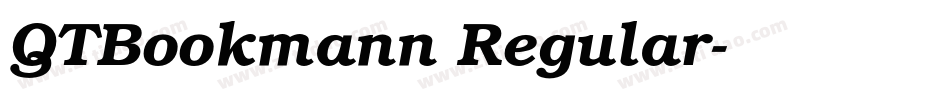 QTBookmann Regular字体转换
